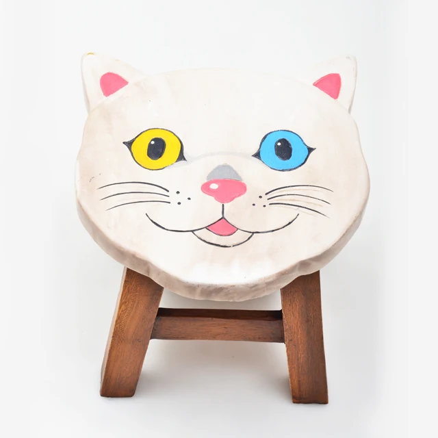 Лидер продаж детский деревянный резная табуретка B215 244 Khao Manee