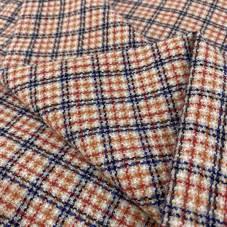 yarn dyed polyester viscose spandex woven suiting fabric for jacket