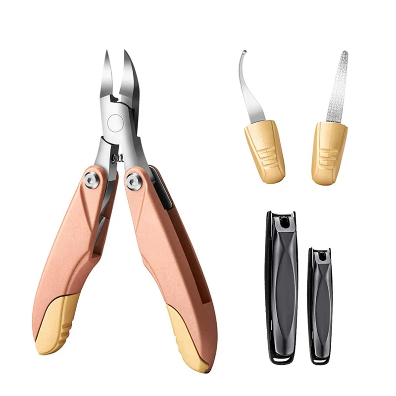 Low Moq Cuticle Nippers Custom Logo Nail Cuticle Professional Dead Skin Remover Dual-ended Nail Clipper