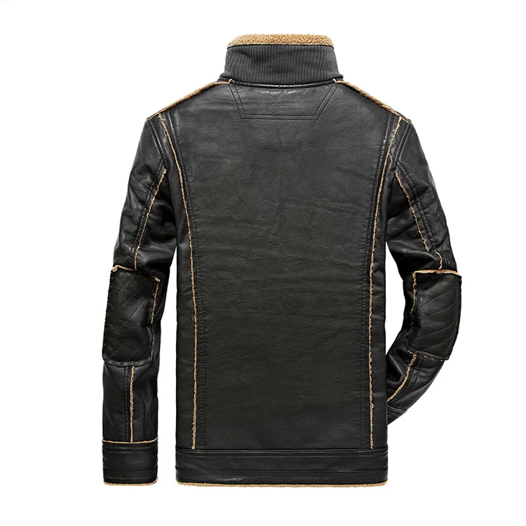 Новейший продукт оптовая продажа одежда модные зимние кожаные куртки мужская кожаная куртка оригинальная коричневая