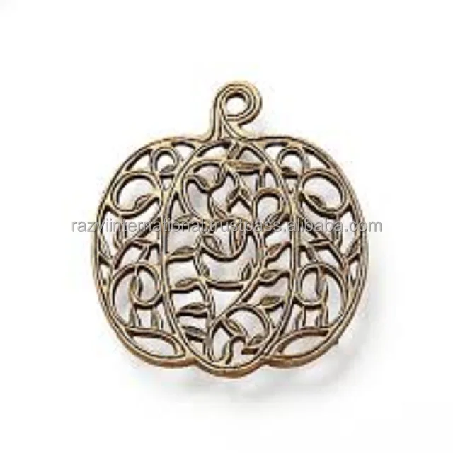 Pomegranate shape metal aluminium grey powder coated metal trivet