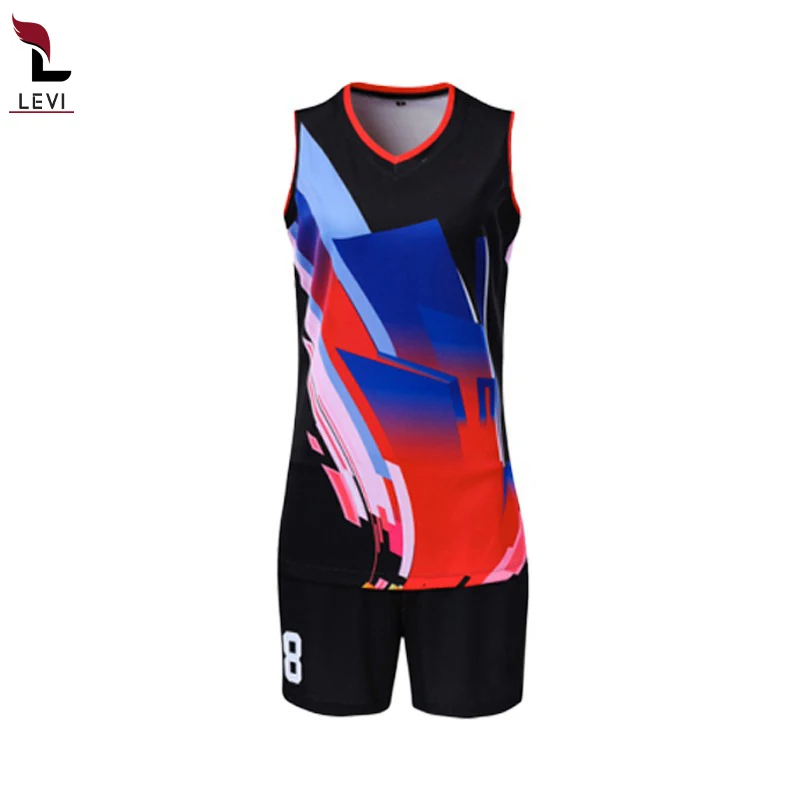 Custom Girls Volleyball Uniforms Designs Printed Volleyball Jerseys