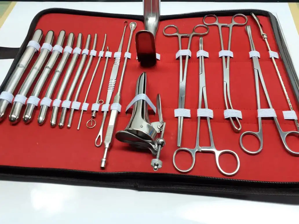 Hot Sale Dilation And Curettage Instruments Set New And Latest Surgical D&C Instruments kit