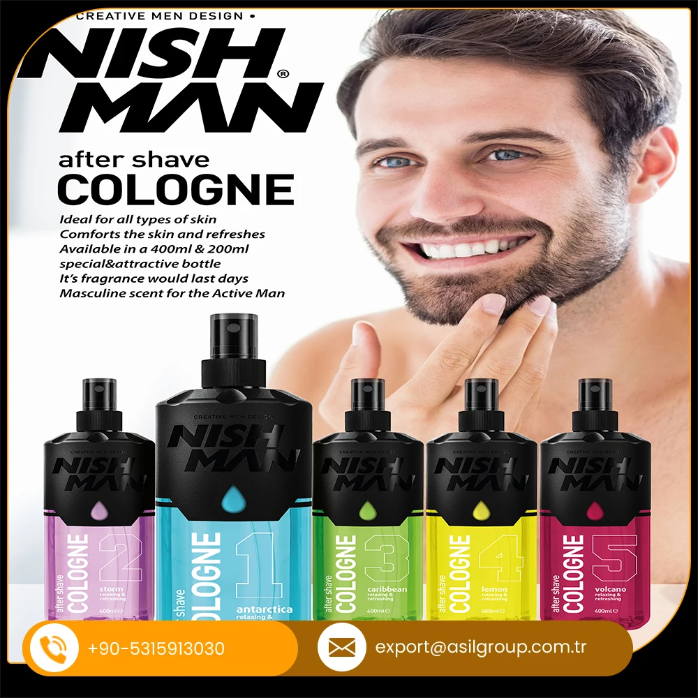 Supermarket Large Stock Selling Of Nishman After Shave Cologne Caribbean 03 At 400ml Attractive Bottles In Budget Price