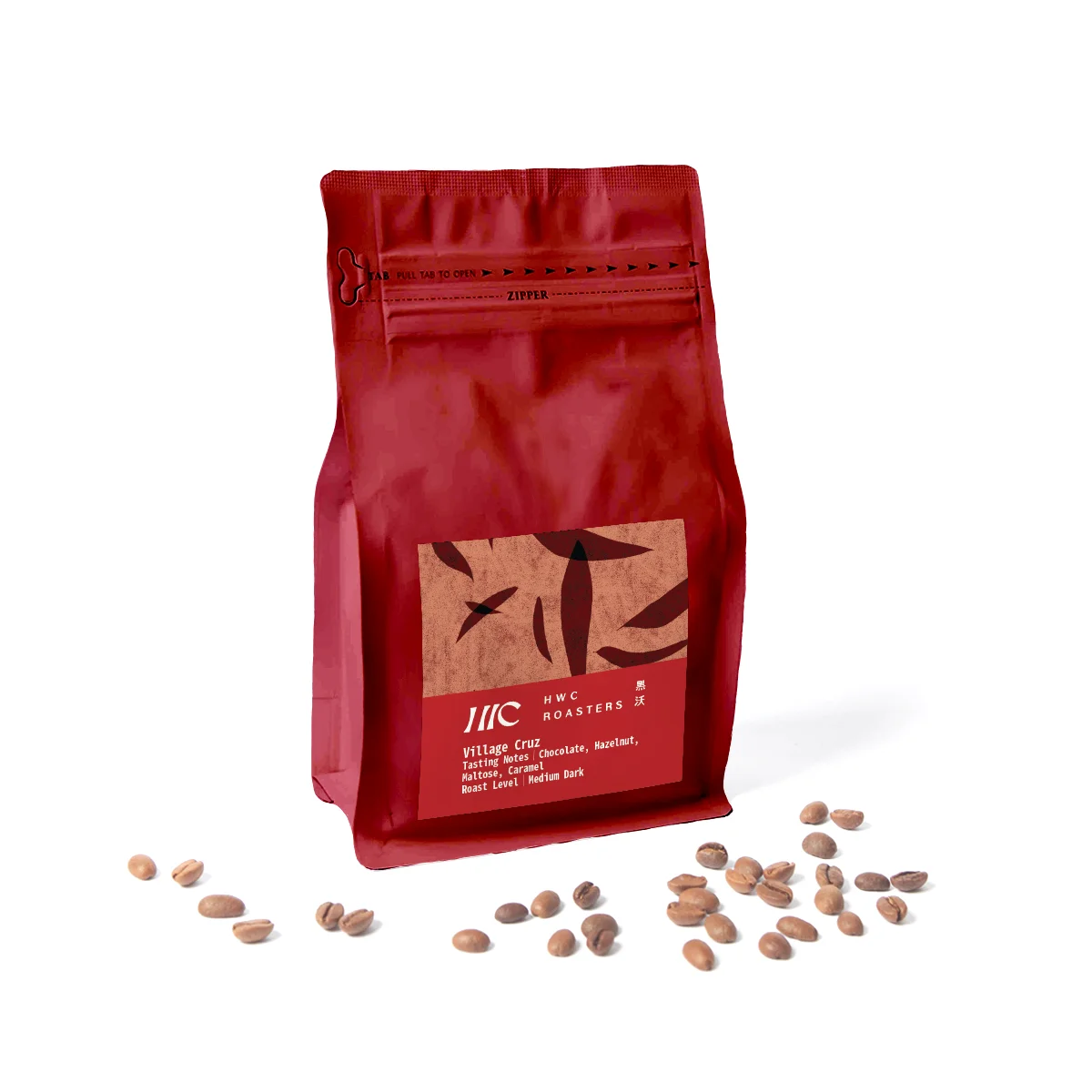 Good Sale Village Cruz HWC own estate arabica roast whole bean coffee with new design