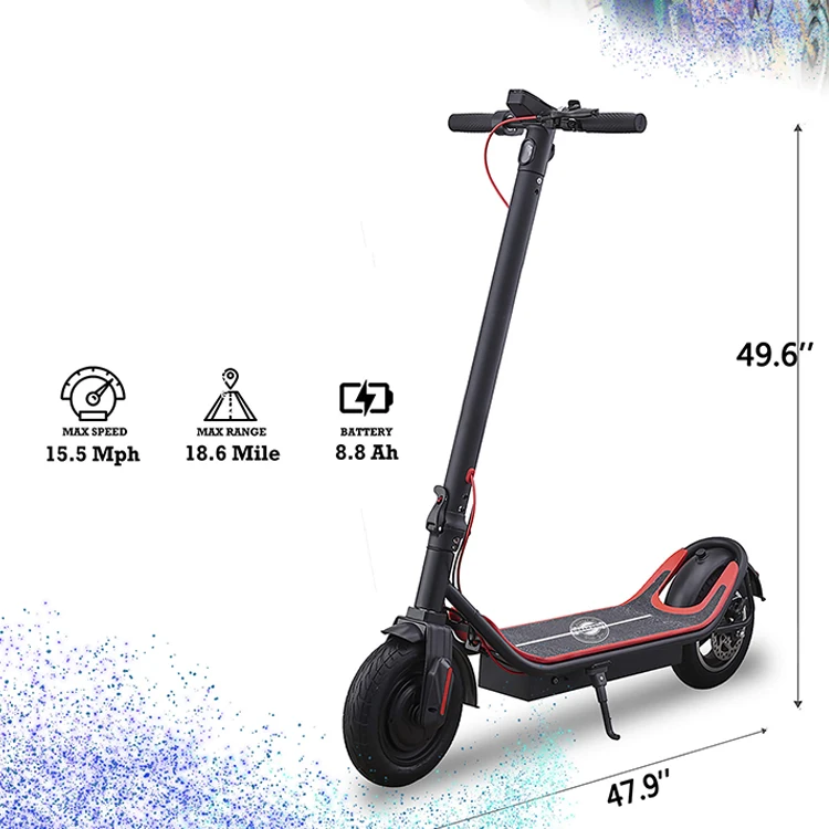 
China Factory 350 watt Low Prices Two Wheels Good Quality Electric Scooter Suitable Adult and Children Scooter 