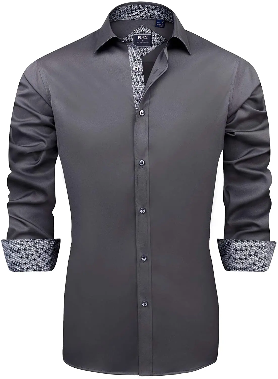 Beautiful Design Men Shirtdress Shirt Long Sleeve for men Spread Collar white shirt men fitness formal dress shirt