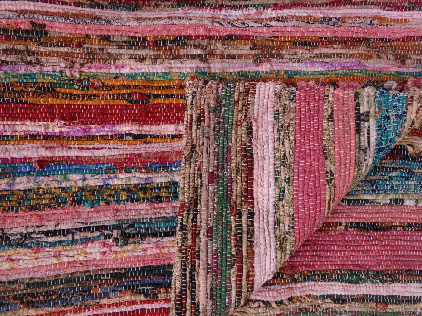 Hand woven indian dhurrie chindi rugs carpets vintage rug flooring wholesale yoga mat