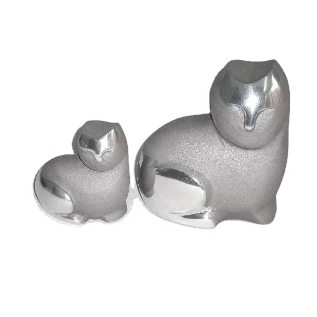 
Cast Aluminium Cat With Mirror Polish Finish and Grey Finish 