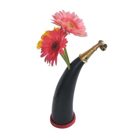 unique concept of home decor made with buffalo horn flower vases in multicolor finished for home decor flower vase