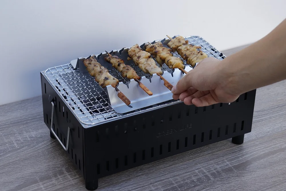 Hibachi Grill For Outdoor BBQ Grills Charcoal Japanese Yakitori Grill Steel Material
