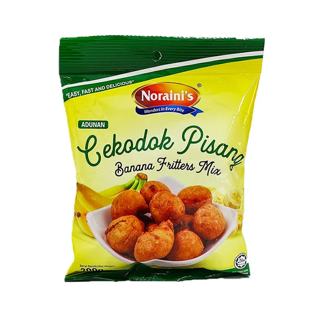 High Quality Premix Flour Fried Banana Instant Mix Banana Fritters Flour Cekodok Pisang Halal Certified Muslim Friendly