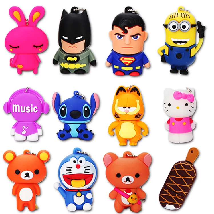 Cartoon pen drive USB  flash drive 16 gb 8gb 4gb Doraemon Minions memory stick usb 3.0 cartoon Anime pendrive