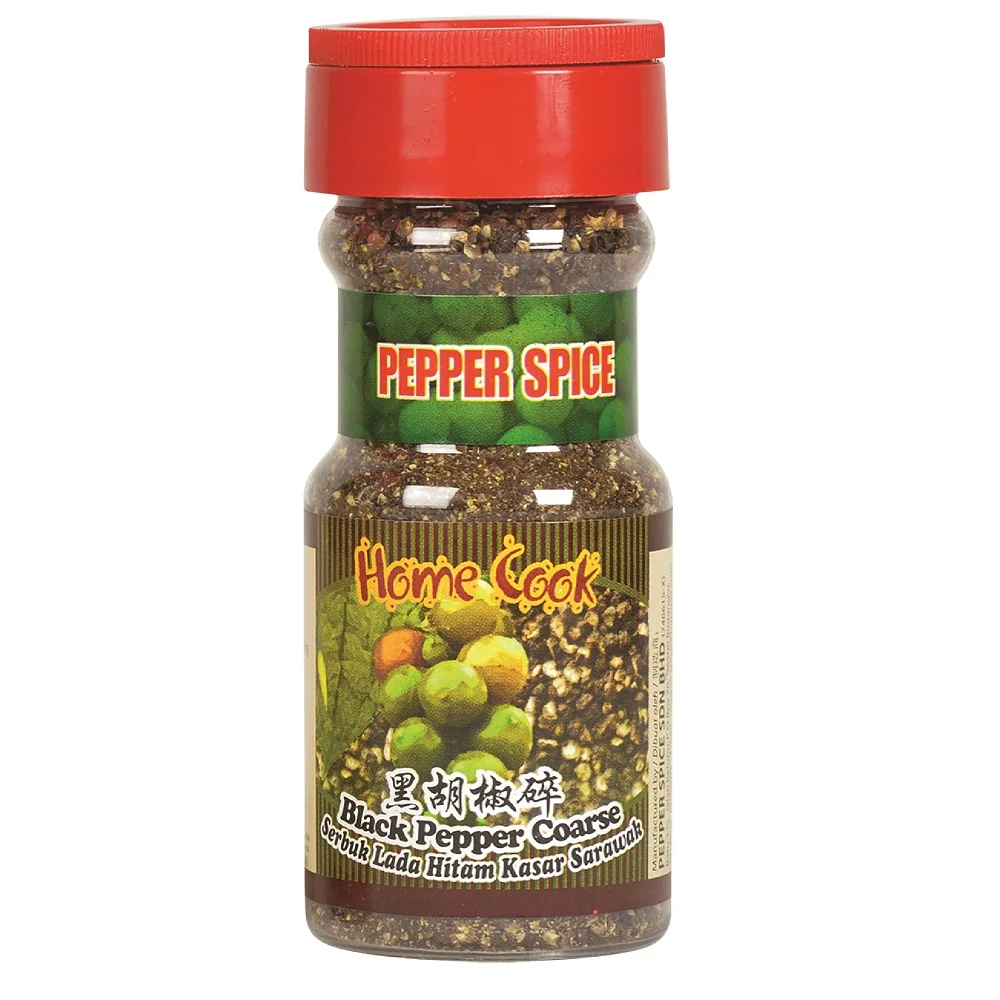 
Лидер продаж, Малайзия, приправы и приправы, 70 г, HomeCook, черный перец, грубый в бутылке 
