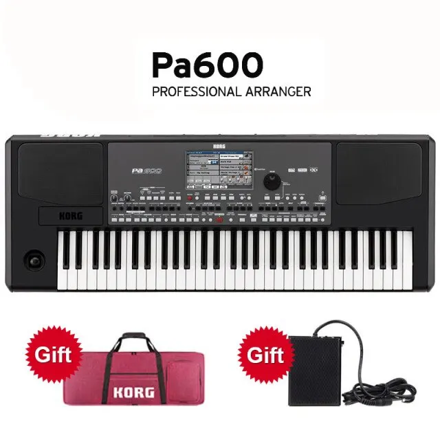 Купите новейшую профессиональную клавиатуру Korg PA600 с 61