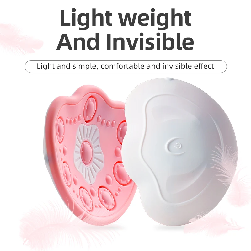 2022 Cordless Breast Massager Women Breast Enlargement Pad Rechargeable Lady Chest Enhancer Nipple Stimulator Vibrator Bra Pad