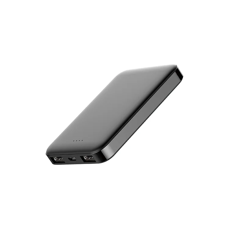 5000 mAh  Mini Portable Power Bank Second Battery with Double USB A and Micro USB Power Bank for Phones, tablets