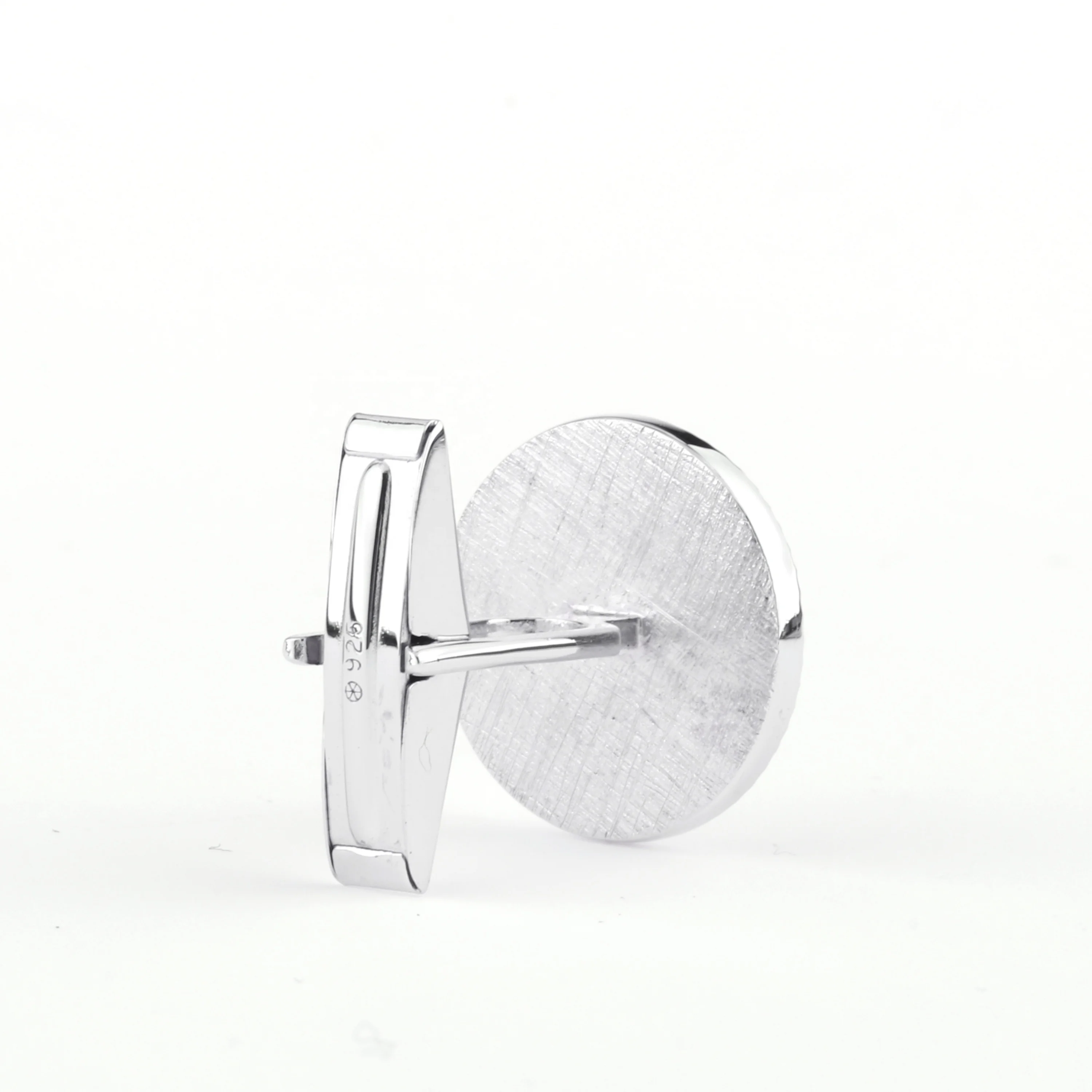 Мужские запонки из серебра 925 пробы с родиевым покрытием