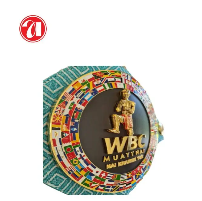 High quality custom manufacture WBC muay thai championship belt  boxing championship belt
