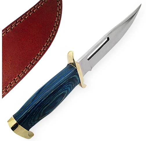 Handmade Stainless Steel Fixed Blade Hunting Knife With Leather Sheath | Hunting knife | handmade knife | fixed blade knife