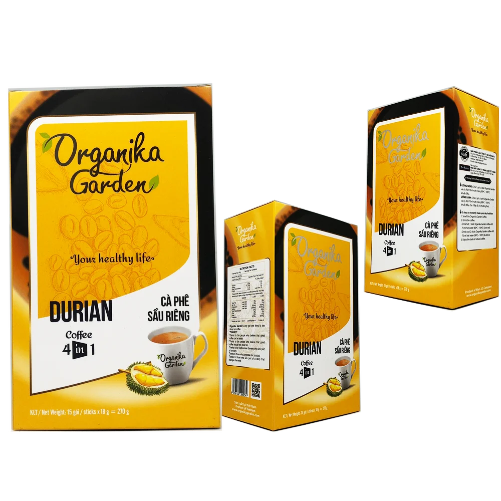 MA 6 COFFEE - ORGANIKA COFFEE - DURIAN COFFEE 4 IN 1 From Vietnam