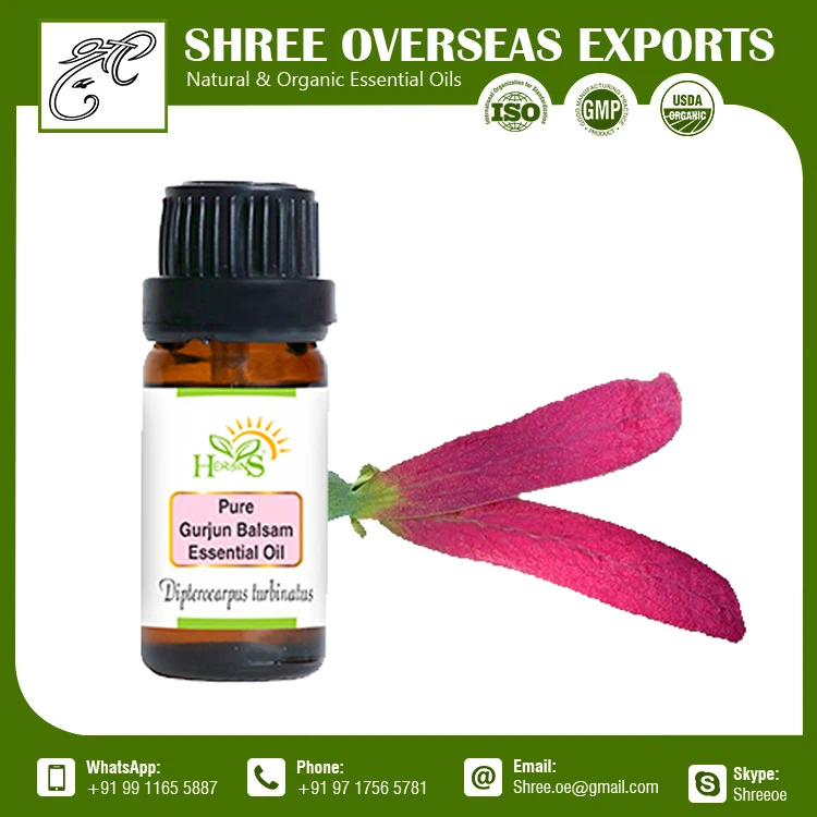 GMP Certified Pure Organic Gurjan Essential Oil