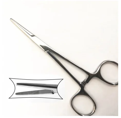 High Quality 14cm Hemostat Mosquito Locking Clamp Forceps Straight Curved Surgical Dental Implants