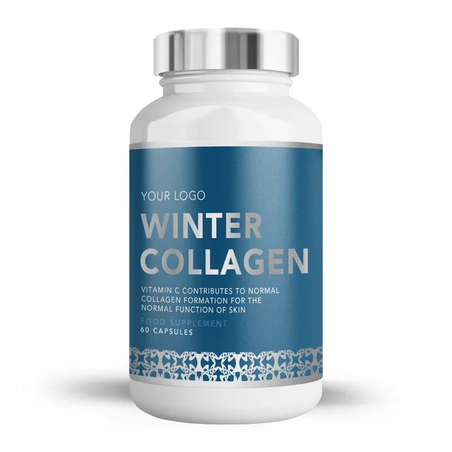 
Winter Collagen Skin Complex - Food Supplement - Round Premium Bottle - Private Labelled - Wholesale Diet Supplements 