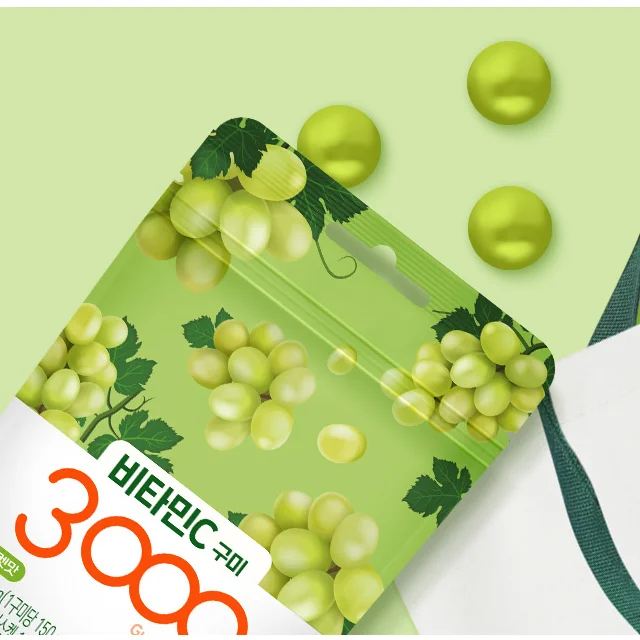 Great Price Healthcare Fruity Gummy Jelly Candy Shine-muscat Flavor bags Top Vitamin C 3000mg made in Korea