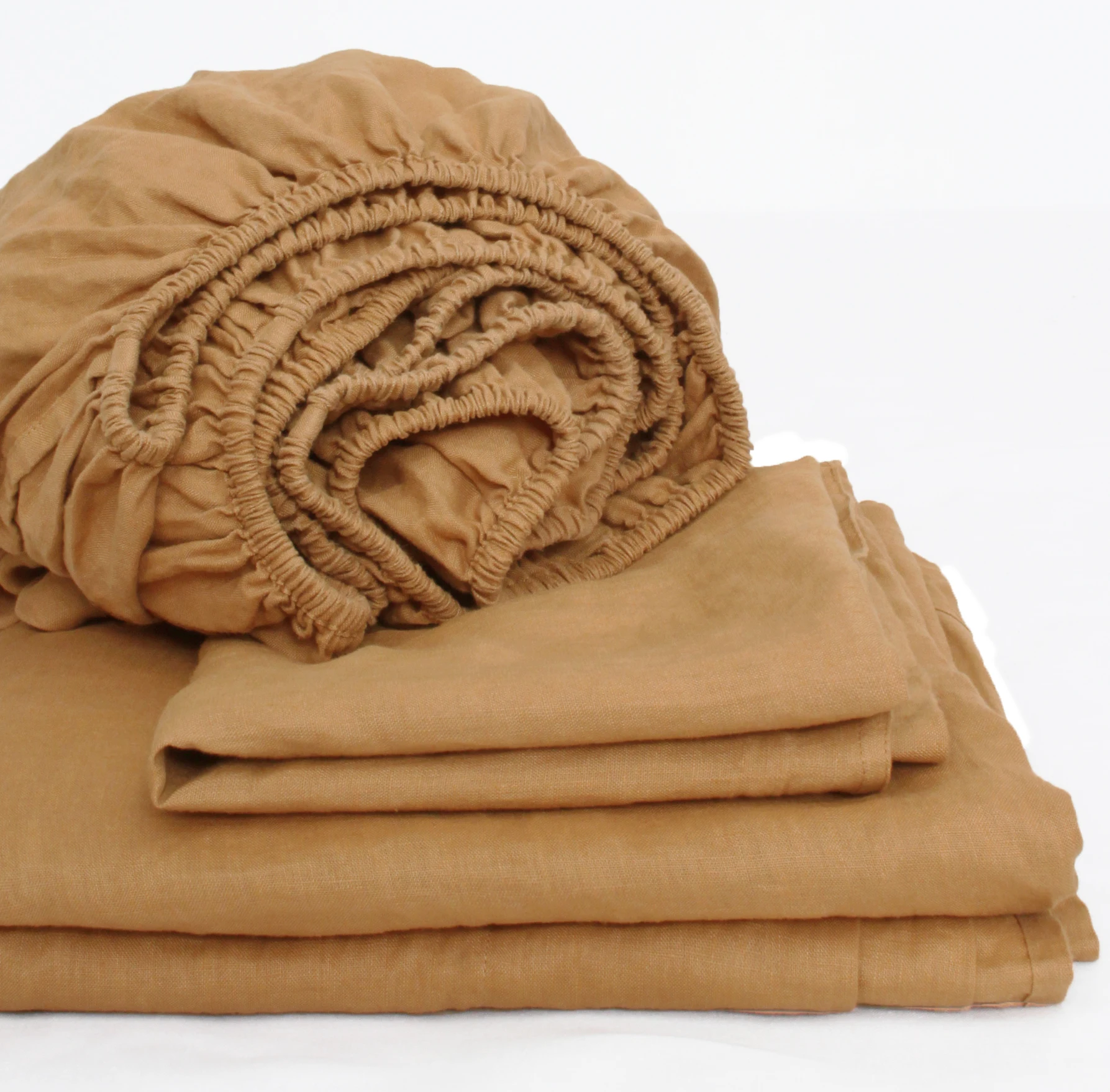 Custom Vintage Pure flax Linen Sheet Set stone washed linen bedding 100% french flax bed set