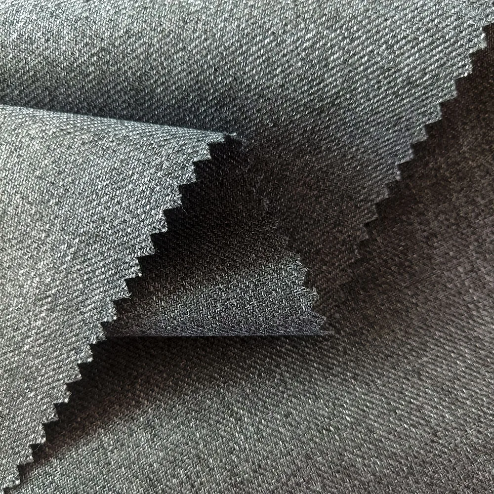 2020 New Product 300D Cationic 2/2 Twill Melange Fabric  PU Coating Fabric Labour Suit Fabric