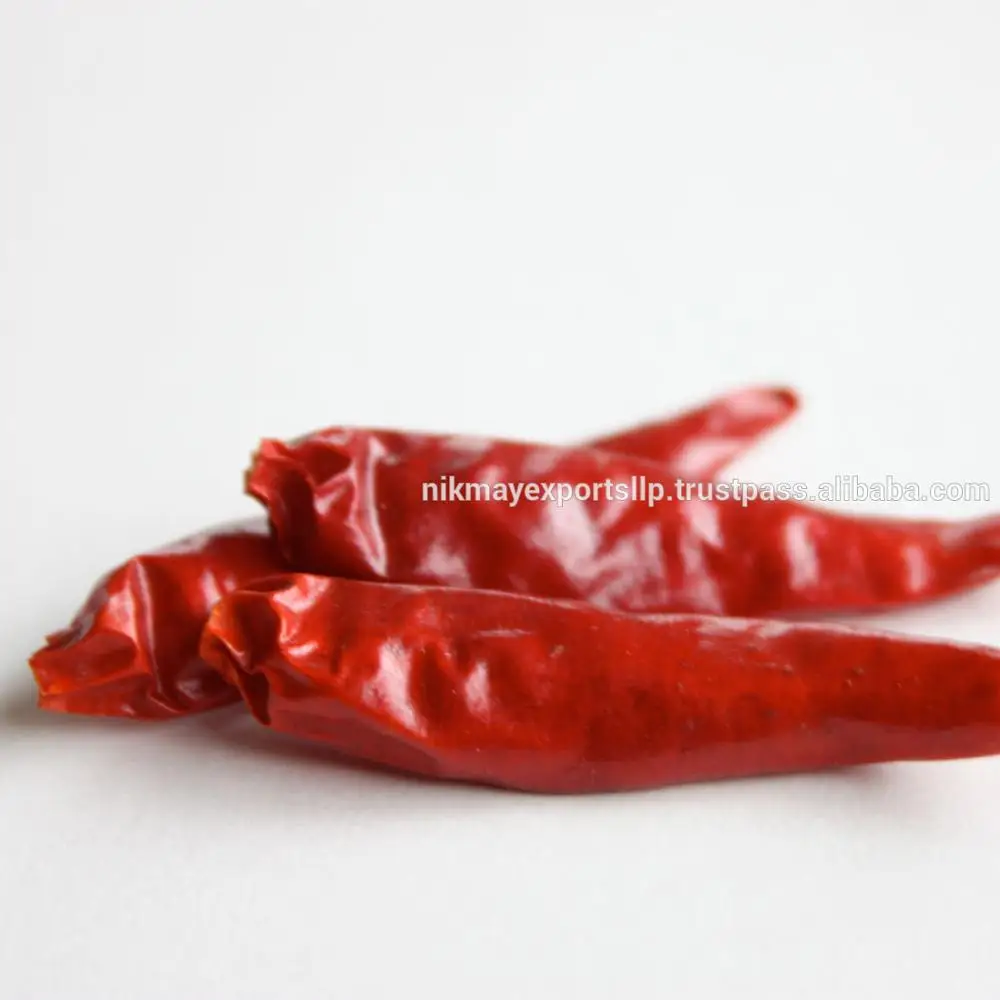 
RED CHILLI DRIED S4 WITHOUT STEM FROM NIK-MAY EXPORTS LLP ORIGIN INDIA 