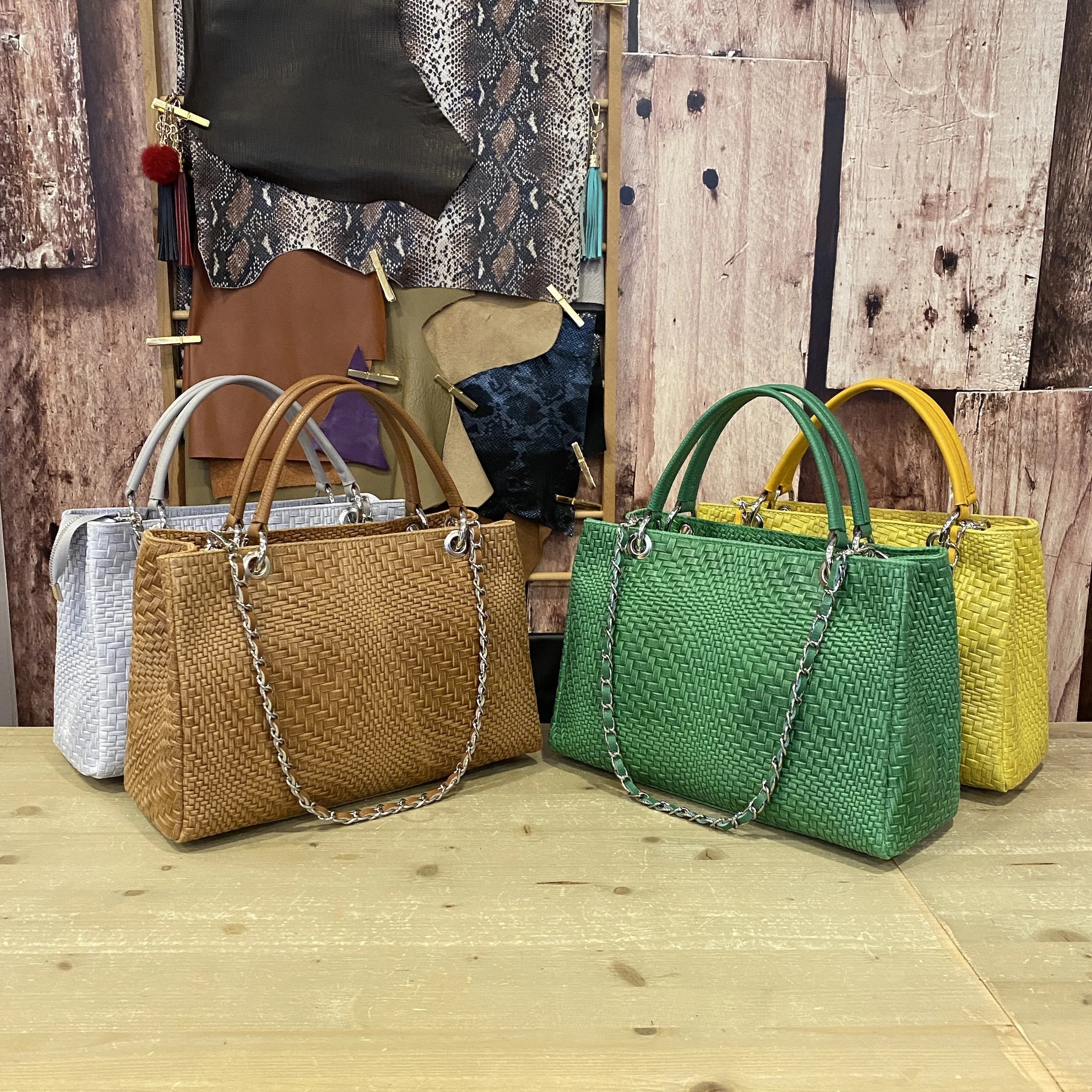 Top Quality Leather Purses and Handbags for women luxury Made in Italy Shoulder Ladies bag Vanessa