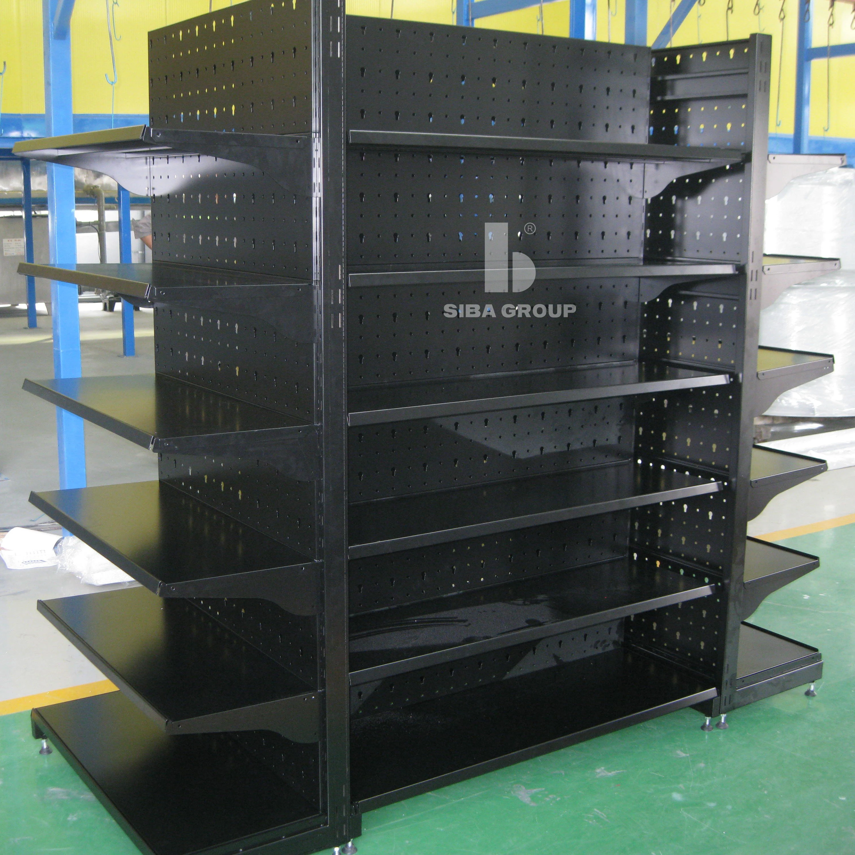 Hot Selling Double Side Retail Store Shelving Supermarket Shelf SIBA Rack