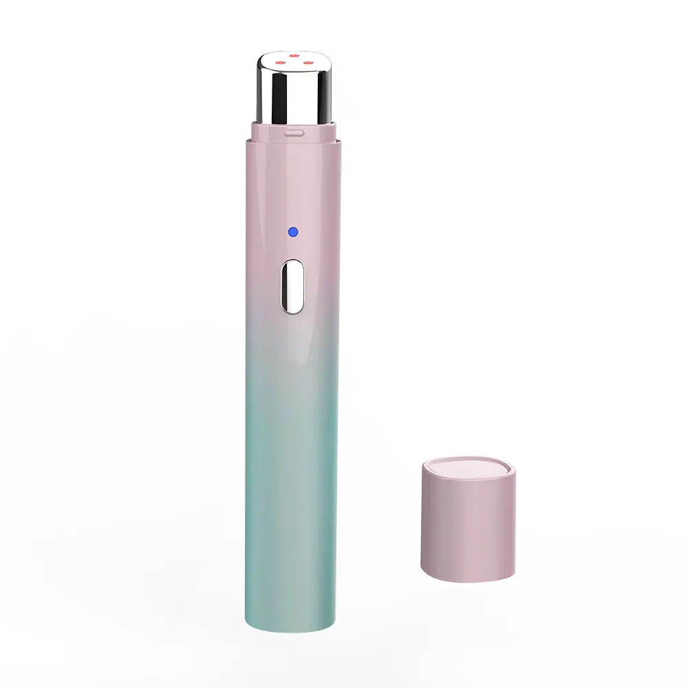 Beperfect Mini Beauty Device Heat Eye Care Wrinkle Eraser Dark Circles Remove Machine Electric Eye Massager Pen