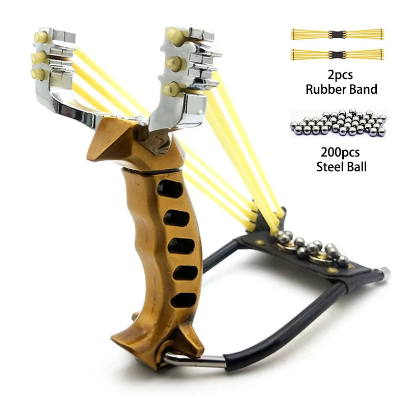 
2021 New Outdoor Brace Wrist High Power Rubber Band Hunting Slingshot for Adult 
