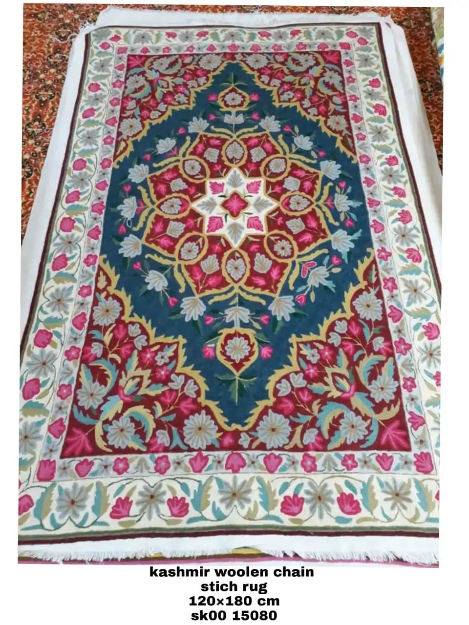 Новинка 2021 г. популярные дизайнерские шерстяные коврики ручной работы из Кашмирской шерсти традиционные ковровые покрытия для гостиной