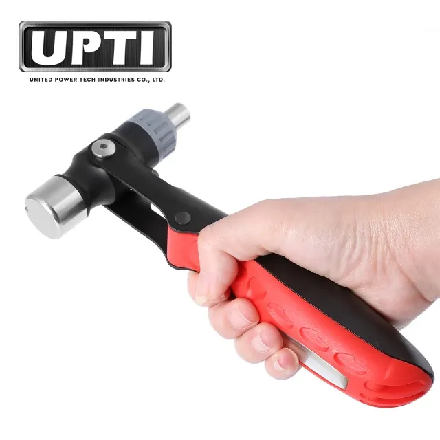 UPTI New Multi-Function Hammer Hand Tool Kit 15-in-1 Multi-Tool Ratcheting Screwdriver, Hammer & Socket Wrench Combo Tool