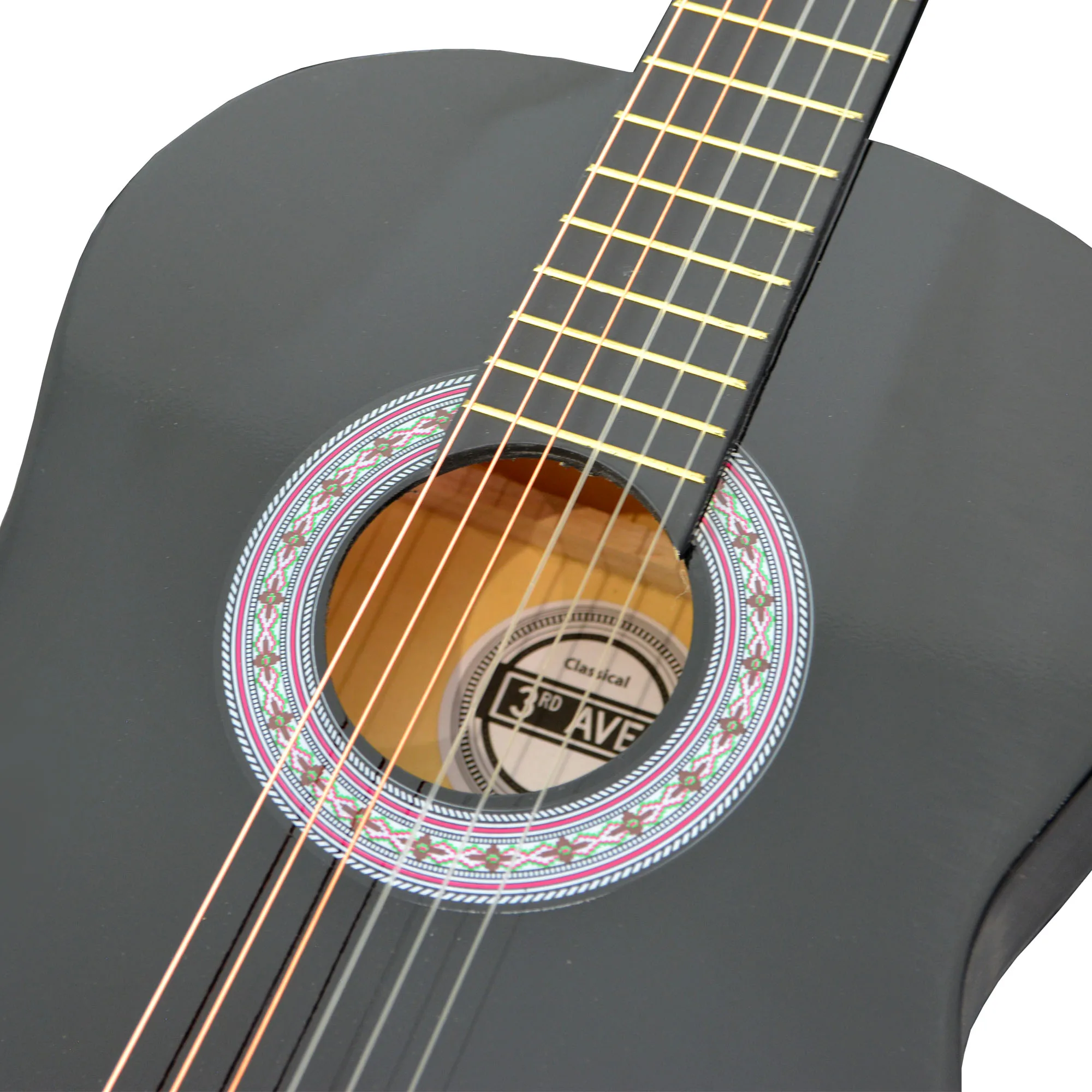 3rd Avenue STX20 4/4 Full Size Classical Guitar Pack Nylon Strings with Gigbag, Spare Strings and Tuner