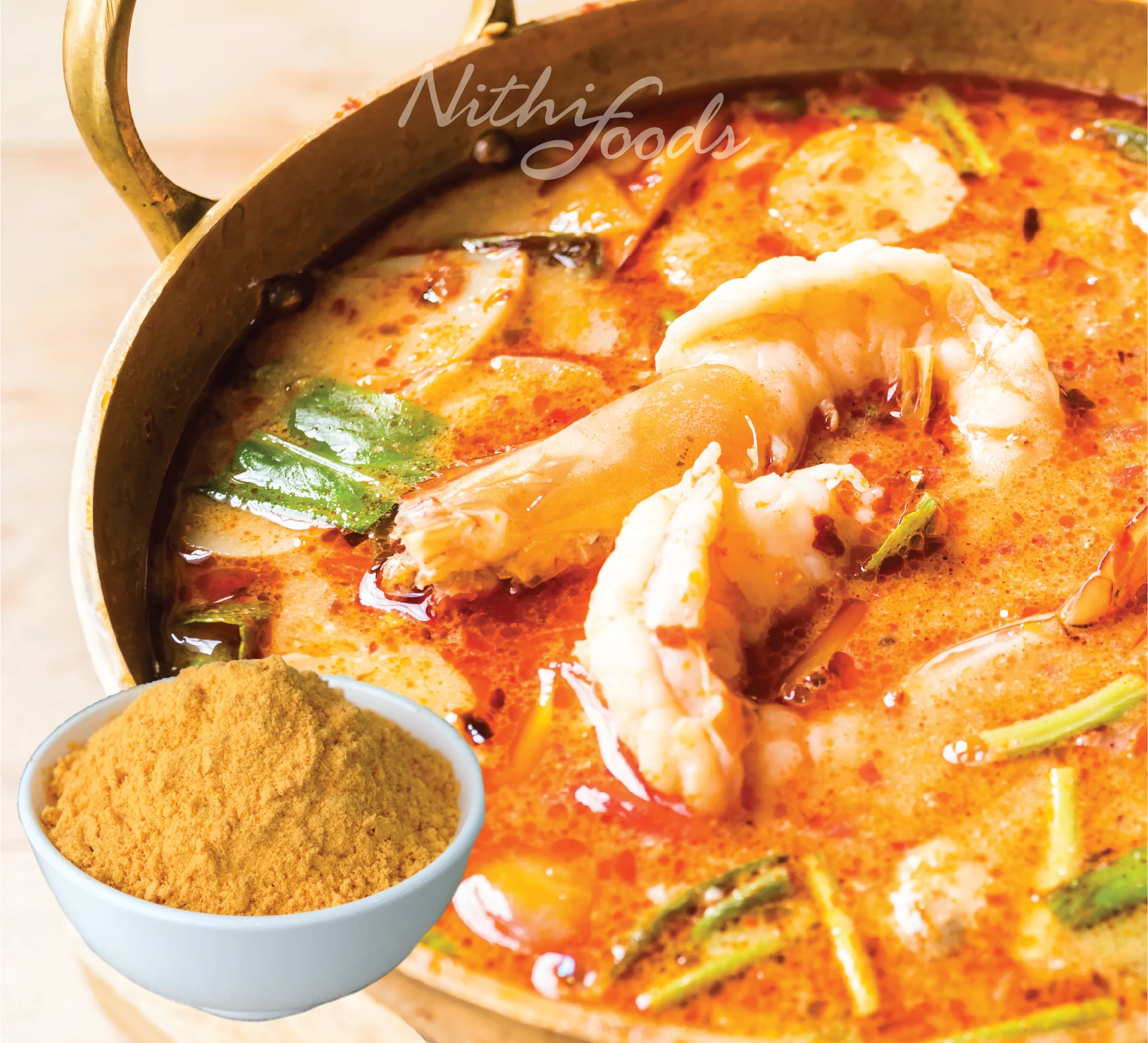 Пряный вкус Tom Ням еда приправа порошок Специи-приправа для цыплят и все назначения из Таиланда