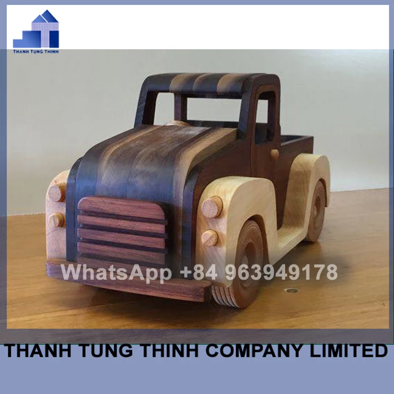 Unfinished wooden Tractor toy Made Of Wood for Wholesale WhatsApp: +84 961005832