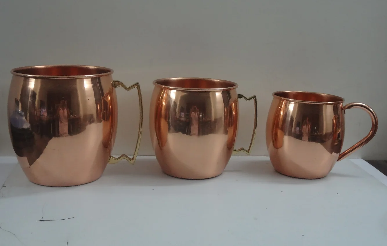 Premium Quality Copper Moscow Mule Mug Solid Copper Beer Mug Handcrafted Pure Copper Vodka and Beer Mug