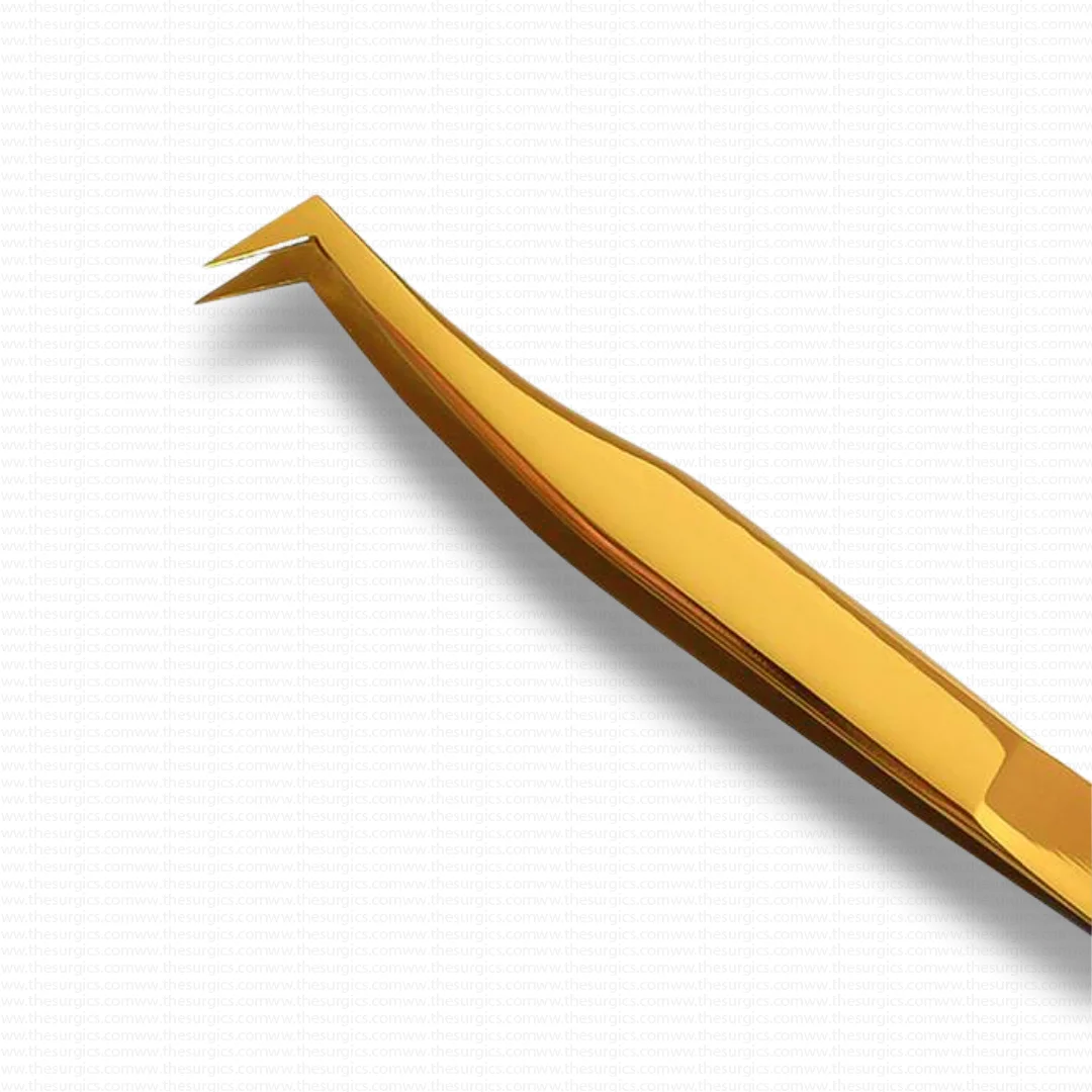 Hot Sale Curved Rose Gold Eyelash Extension Tweezers Volume Custom Logo Private Label Stainless Steel Wholesale For Isolation