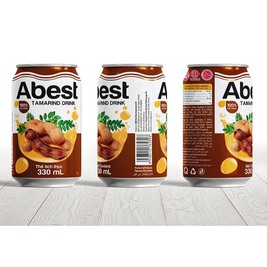 Wholesale Healthy Drinks Canned 330ml Natural Tamarind Fruit Juice Drinks