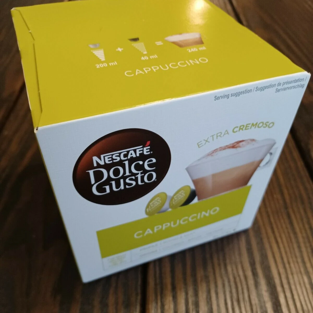 NESCAFE DOLCE GUSTO Cappuccino Extra Cremoso Coffee Pods, 15 Servings