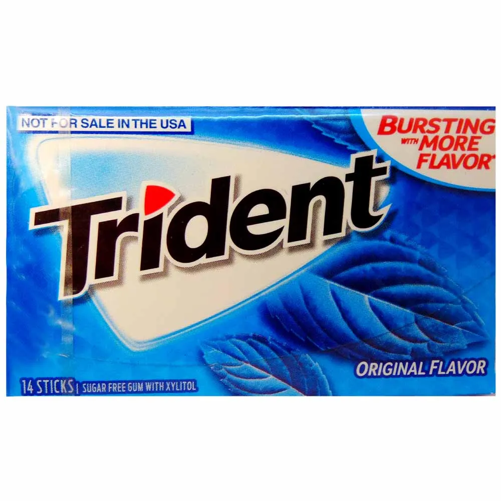  Жевательная резинка Trident с различными