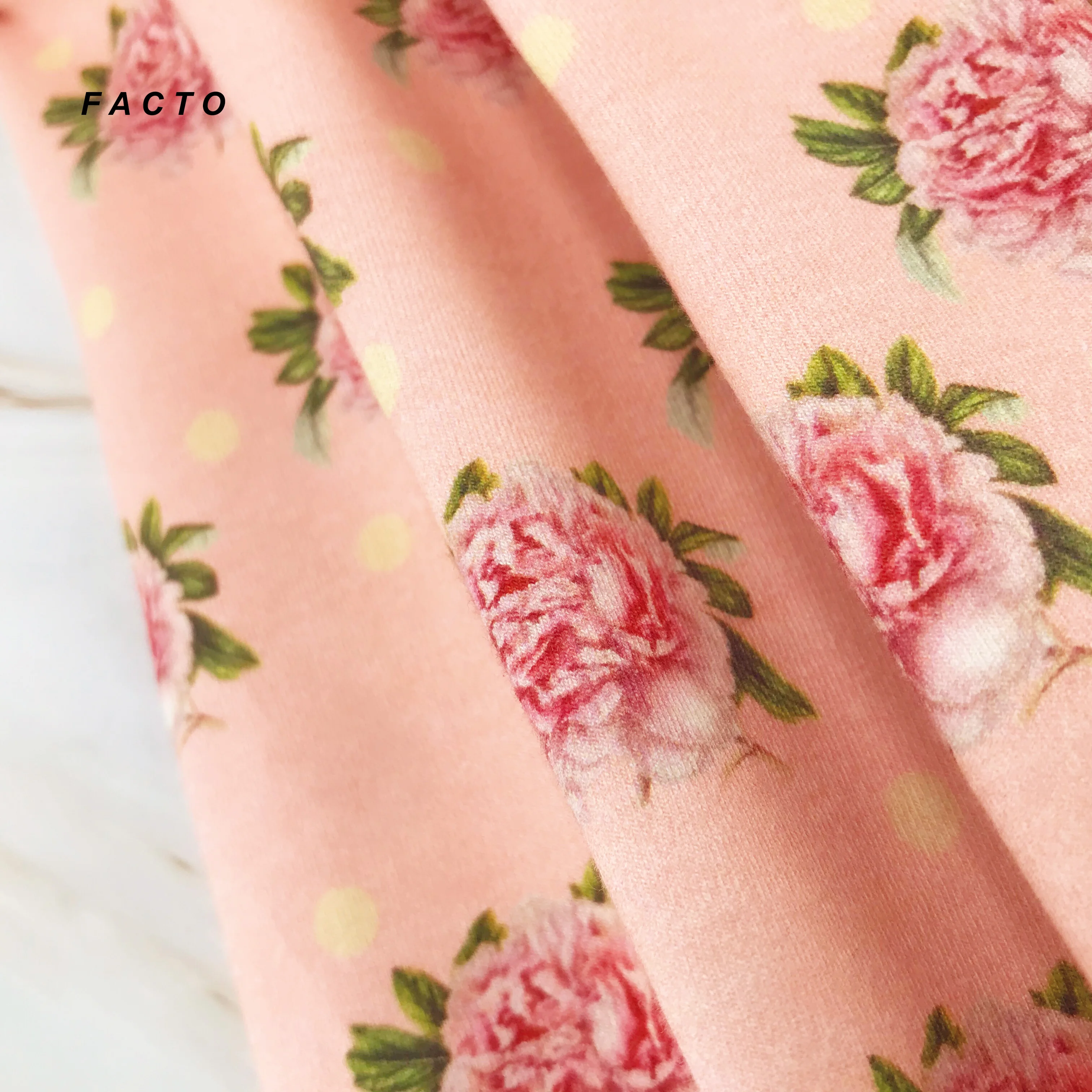 China Manufacturer Shrink Resistant Floral Knitted Fabric Digital Printing Exquisite Cotton Lycra Fabric