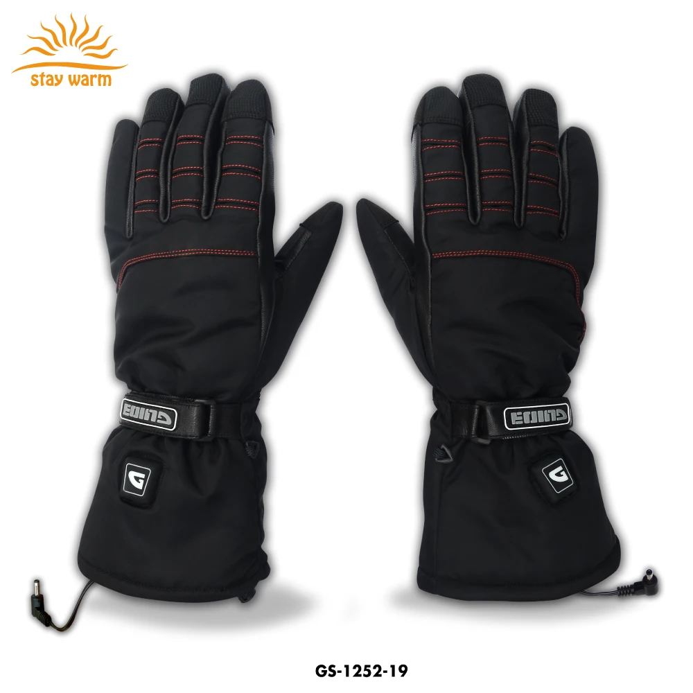 Original Factory Winter Waterproof Outdoor Sports Electric Heated Gloves For Motorcycle Ski Snowboard