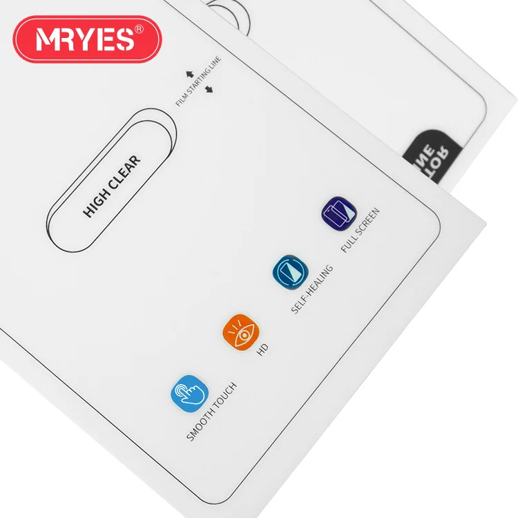 MRYES New TPU Hydrogel Film Screen Protector Sheet For Cutting Machine Hydrogel Film