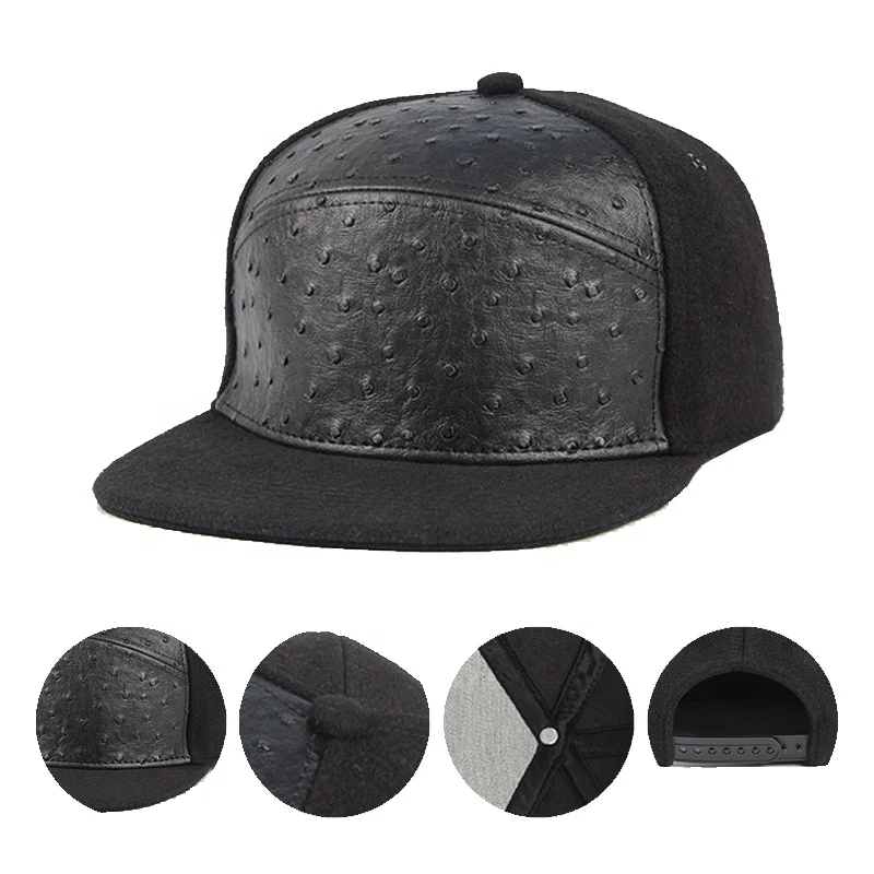 Unisex printed multi color hip-hop adult skull snap back cap